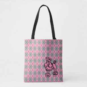 Bolsa regalo de tote de perra poodle francesa para