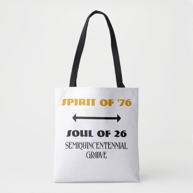 Bolsa Retro Espíritu del '76 Alma del '26 (Anverso)
