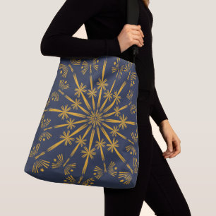 Bolsa Retro Mandala Midnight Crossbody Bag (2 tama