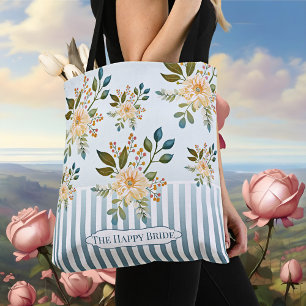 Bolsa retro romántica floral de la toga