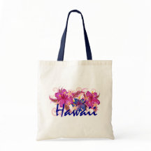 Bolsa reutilizable artística de Hawai hibiscus