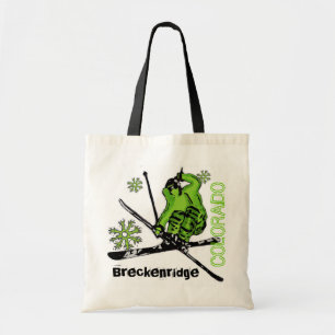 Bolsa reutilizable de esquí verde de Breckenridge