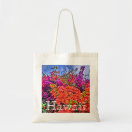 Bolsa reutilizable de flores de buganvillas brilla