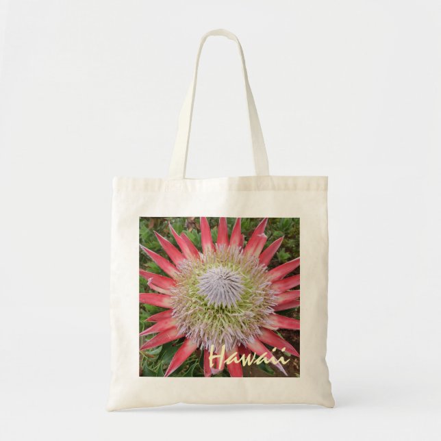 Bolsa reutilizable de la planta de protea de Hawai (Frente)