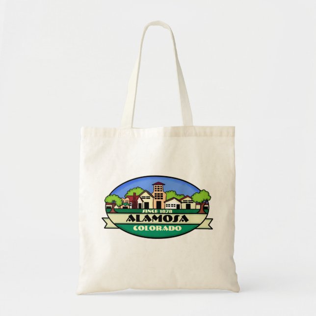 Bolsa reutilizable de pueblo pequeño de Alamosa Co (Frente)