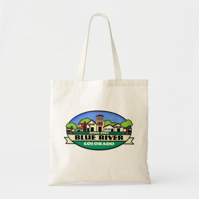 Bolsa reutilizable del pequeño pueblo de Blue Rive (Frente)