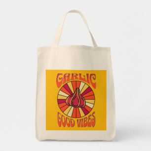 Bolsa reutilizable Groovy Garlic Good Vibes