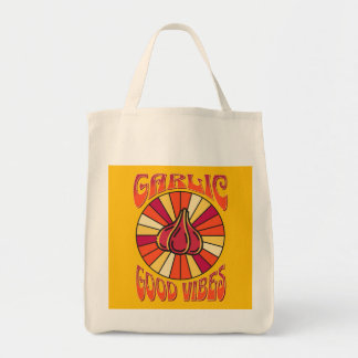 Bolsa reutilizable Groovy Garlic Good Vibes