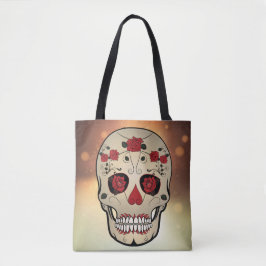 Bolsa roja de cráneo - Día del Tote de los muertos