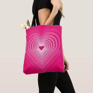 Bolsa rosa con corazón