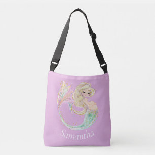 Bolsa rosa cruzada para futura madre sirena