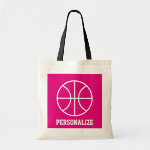 Bolsa rosa de baloncesto para el equipo de chicas