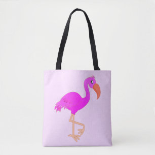 Bolsa rosa de la tota con flamenco