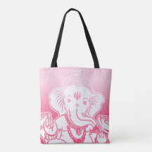 Bolsa rosa Ombre Ganesh / Tote