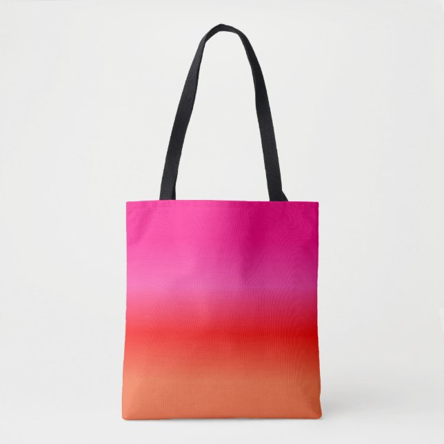 Bolsa rosa, roja y gradiente Naranja (Anverso)