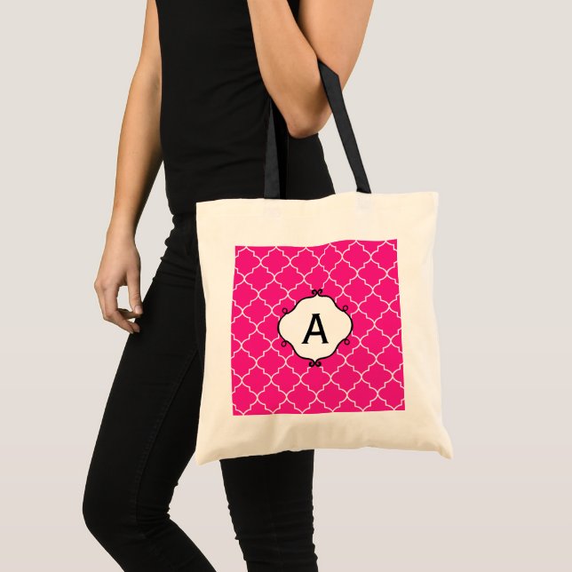 Bolsa rosa rosa brillante monograma (Anverso (producto))
