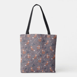 Bolsa Rustic Woodland Fox Tote - Naturaleza suave