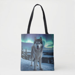 Bolsa Siberian Husky Elegant Shoulder Tote Bag