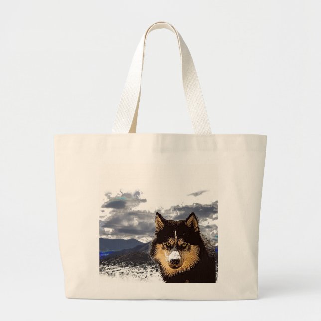 Bolsa Siberian Husky Tote (Frente)