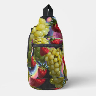 Bolsa Sling Sling Bag de frutas de uva de fresa