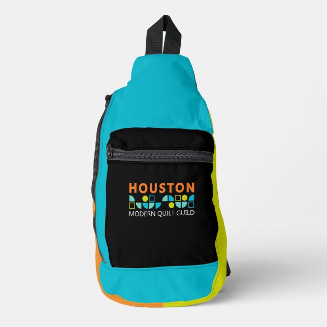 Bolsa tipo sling con logo HMQG (Anverso)