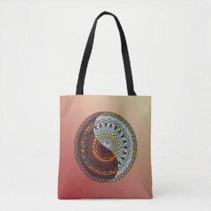 Bolsa todo-sobre-impresa Heaven and Hell Mandala