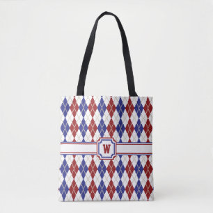 Bolsa todo-sobre-impresión Americana Argyle