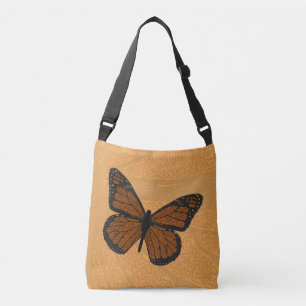 Bolsa todo-sobre-impresión de monarca doodled