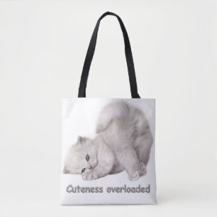 Bolsa Tot con Retrato de Gatito Adorable