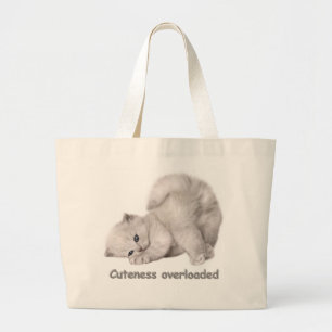Bolsa Tot con Retrato de Gatito Adorable