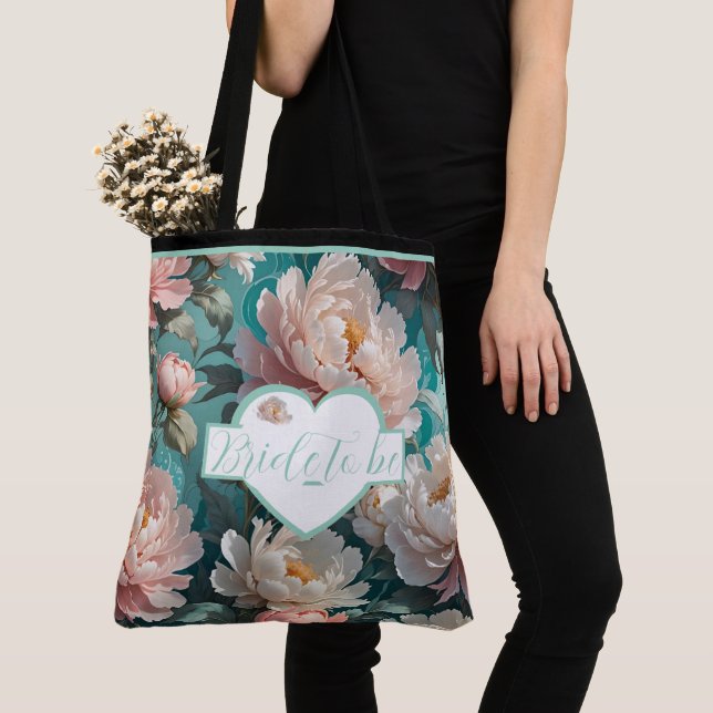 Bolsa Tot de Novia para llevar con Estampado multi (Detalle)