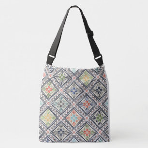 Bolsa Tot Grande “Estampa de Punto de Cruz” con Di