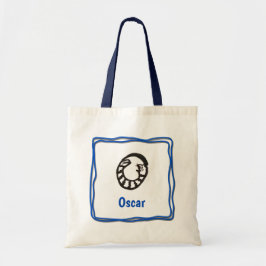 Bolsa tota - Letra Cat O con nombre en el marco