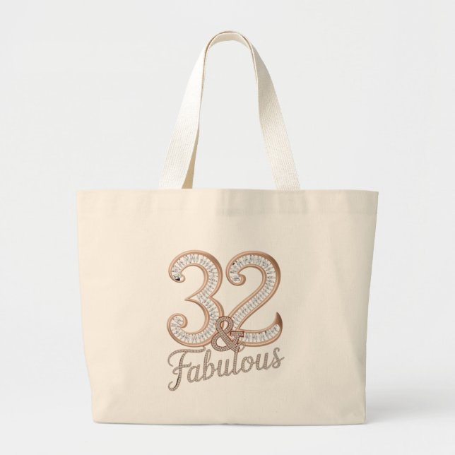 Bolsa Tote - 32 y fabulosa (Frente)