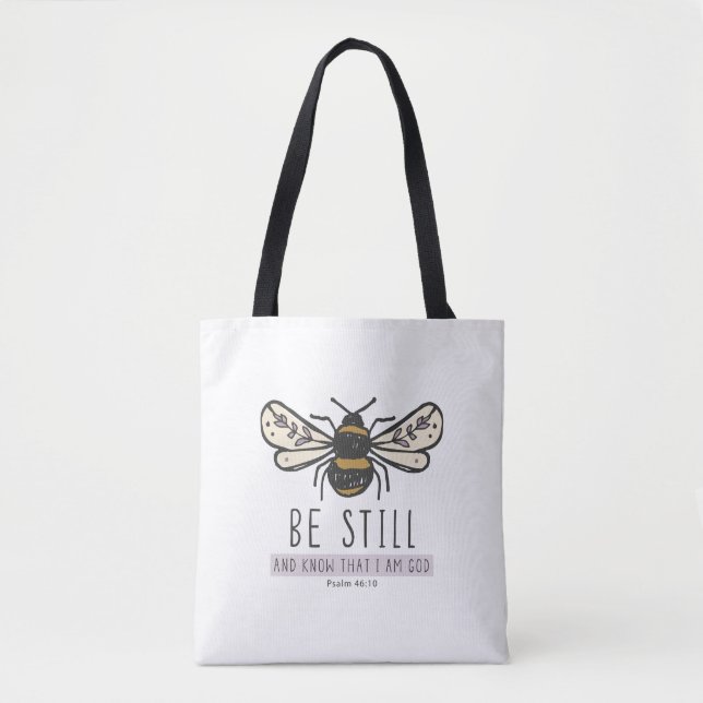 bolsa tote abeja torpe escritura (Anverso)