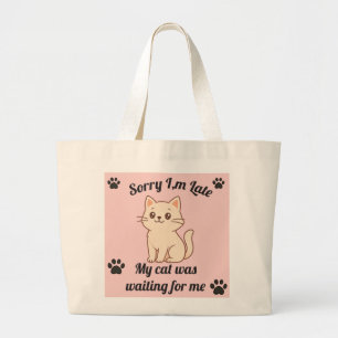 Bolsa Tote Amante de Gatos Adorables