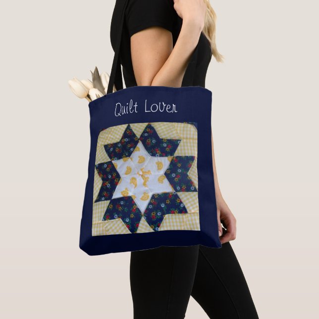 Bolsa tote - Amante de las colchas (Detalle)