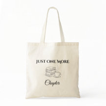 Bolsa Tote Amante de Libros Solo Un Capítulo Más