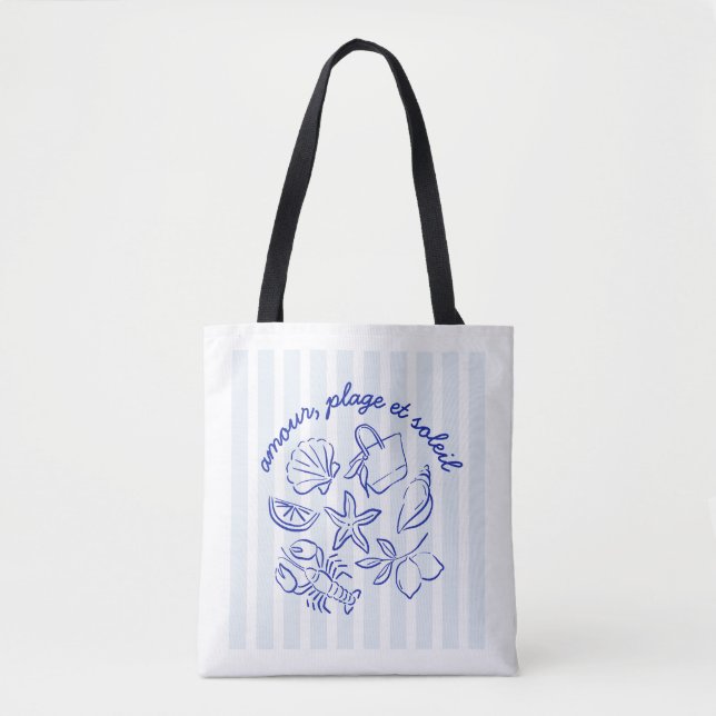 Bolsa Tote – Amour, Playa & Sol (Anverso)