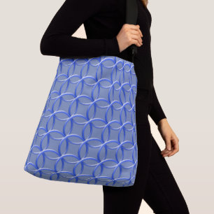 Bolsa tote (ao) - Anillos azules entrelazados