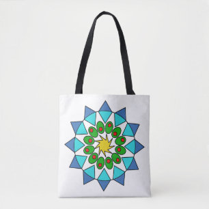 Bolsa tote (ao) - Mandala Colorido