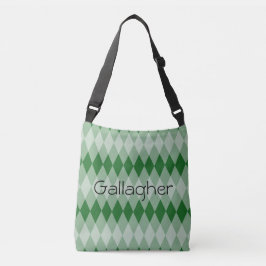 Bolsa Tote (ao) - Patrón Argyle con nombre