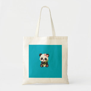 Bolsa tote azul de panda lindo   Kawaii estético