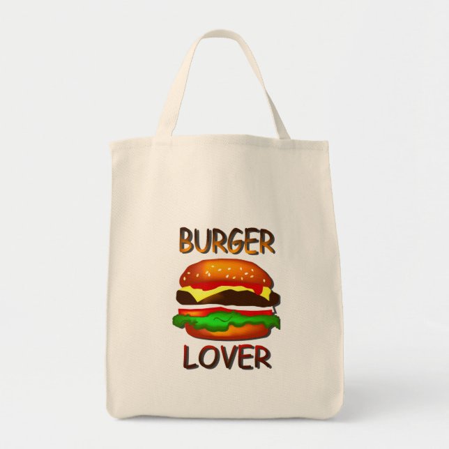 Bolsa Tote Bag de hamburguesa de abono de hamburgu (Frente)
