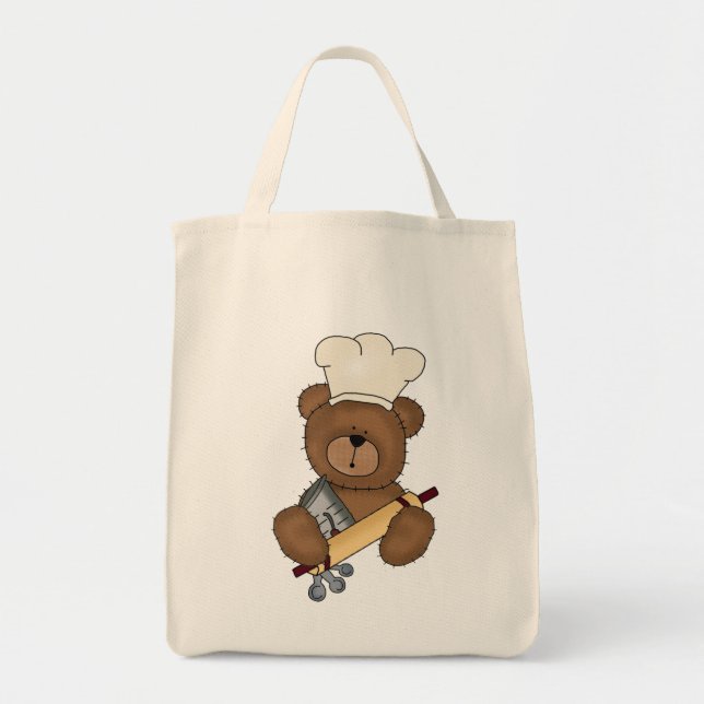 Bolsa Tote Bag de la cervecería del oso de hornear (Frente)
