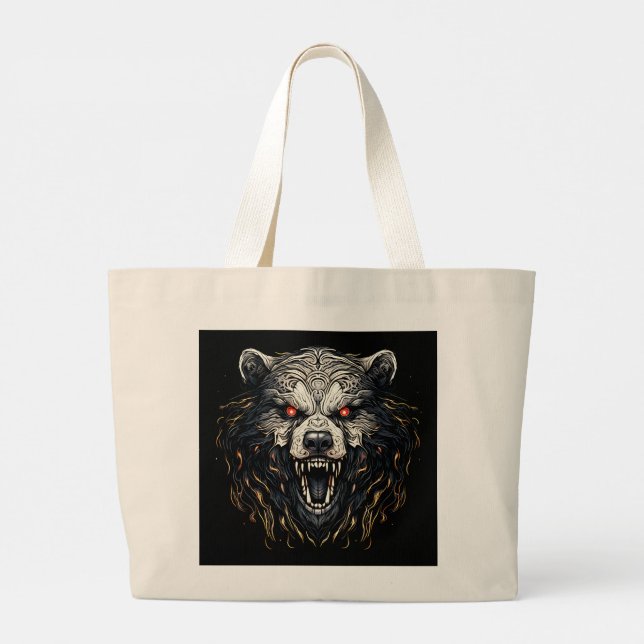 Bolsa Tote Bag de Oso Marrón (Reverso)