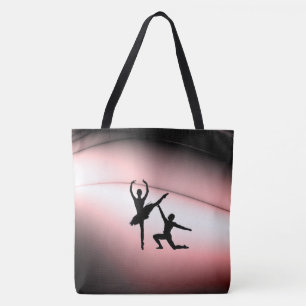 Bolsa Tote Bailarines de Ballet con Acento Rosa