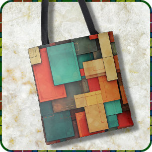 BOLSA TOTE - Bloques de Color en Muchos Colores