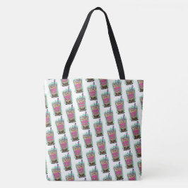 Bolsa Tote Boba Blast – ¡Bebe o Muere!