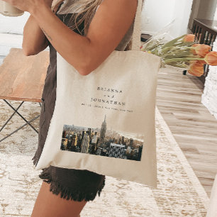 Bolsa Tote Boda de Nueva York personalizada